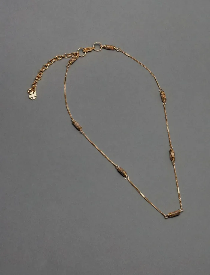 Lucky Brand Jewelry Women Stone Collar Necklace Gold