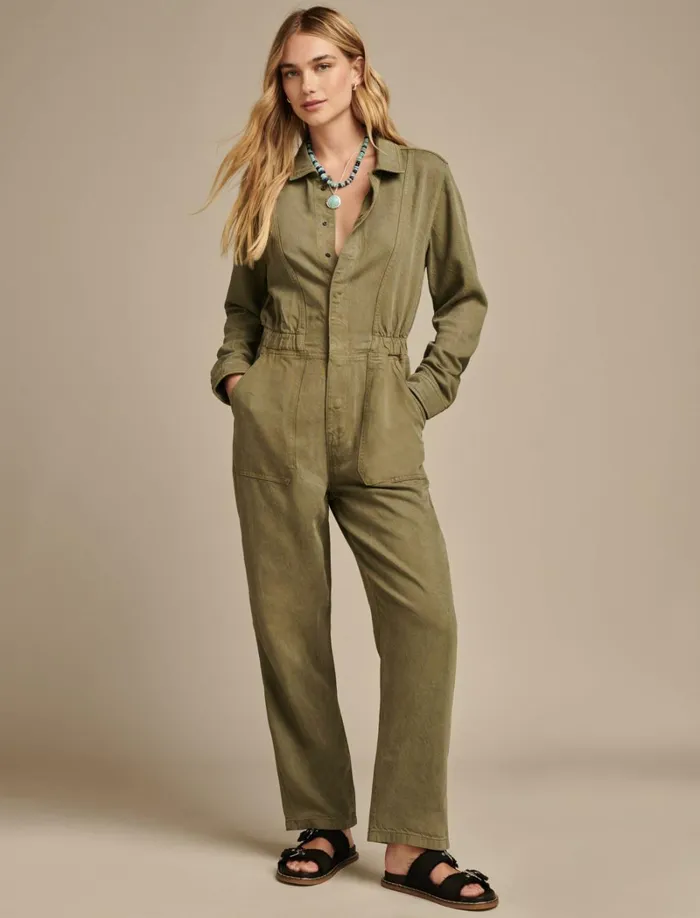 Lucky Brand Jumpsuits and Overalls Women Utility Coveralls Four Leaf Clover