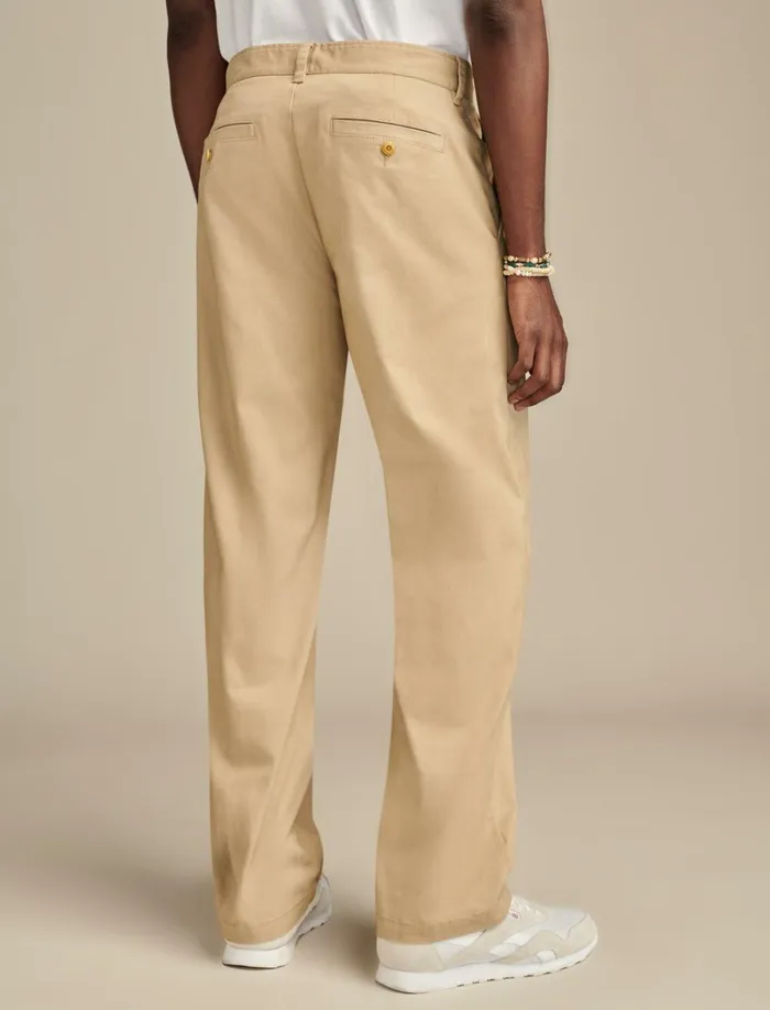 Lucky Brand Pants Men Coolmax Relaxed Straight Fit Chino Twill