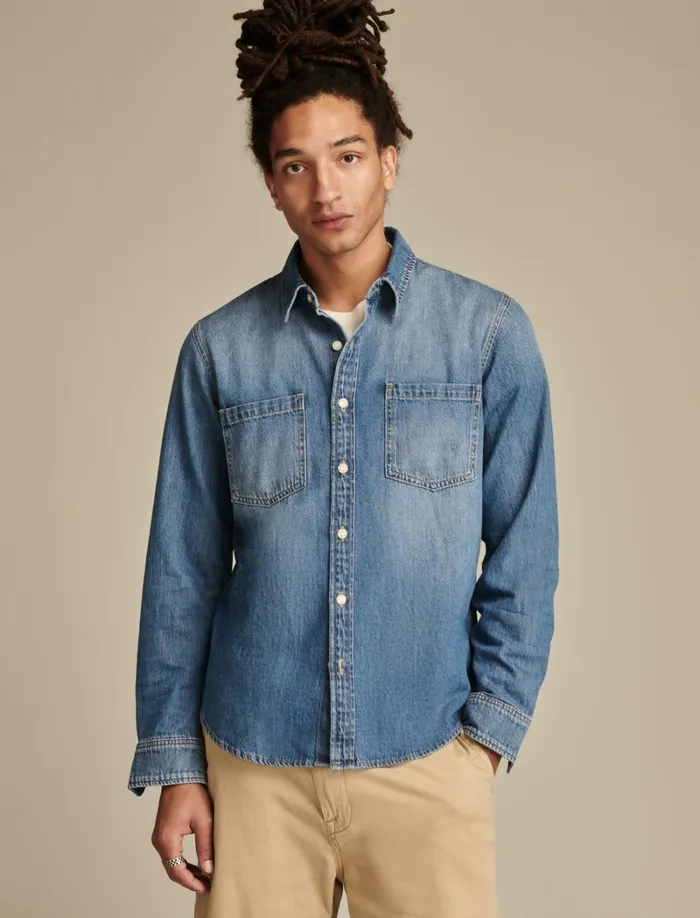Lucky Brand Shirts and Tops Men Denim Utility Shirt Harborview