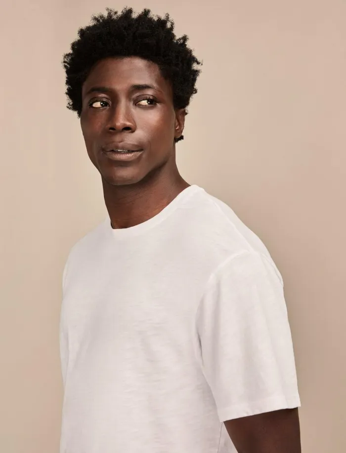 Lucky Brand Shirts and Tops Men Weekend Jersey Relaxed Crew Bright White
