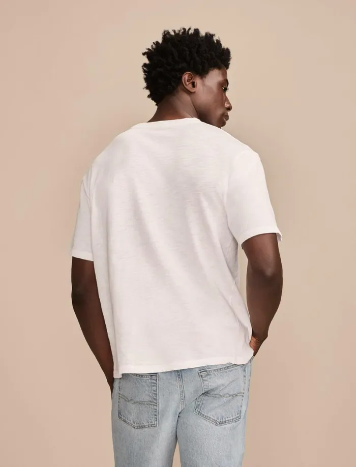 Lucky Brand Shirts and Tops Men Weekend Jersey Relaxed Crew Bright White
