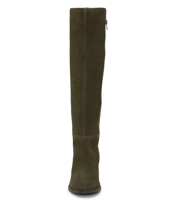 Lucky Brand Shoes Women Bonnay KneeHigh Wide Calf Boot Dark Green