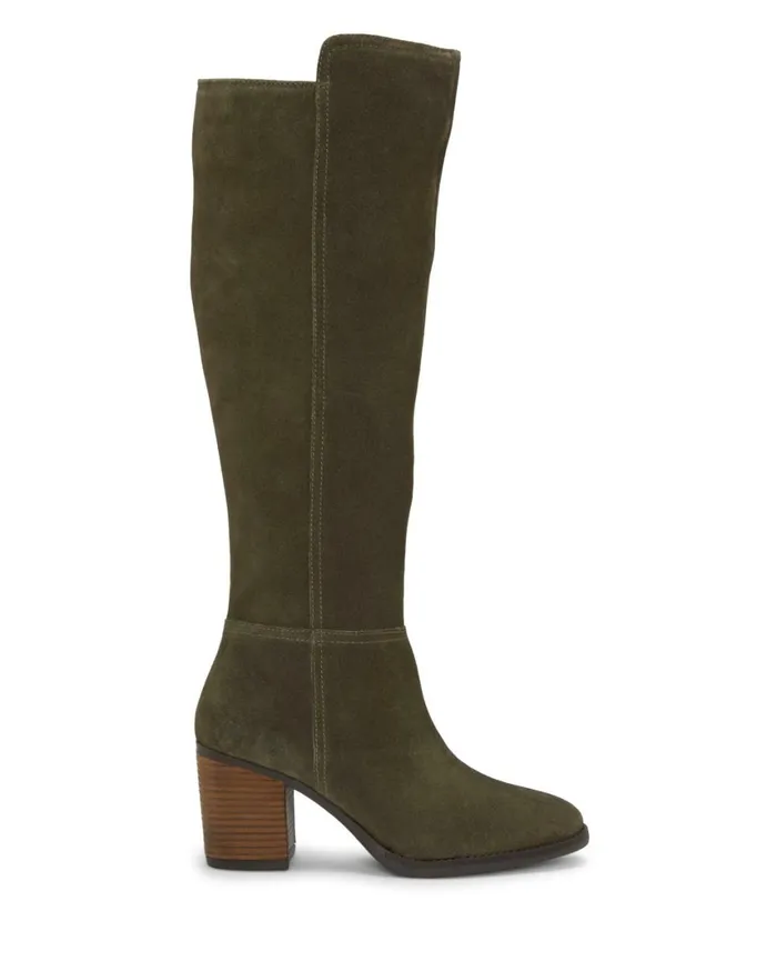 Lucky Brand Shoes Women Bonnay KneeHigh Wide Calf Boot Dark Green