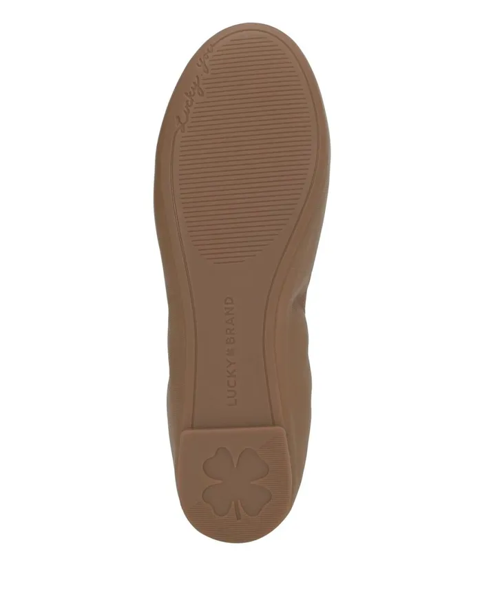Lucky Brand Shoes Women Emmie Lou Ballet Flat Light Brown