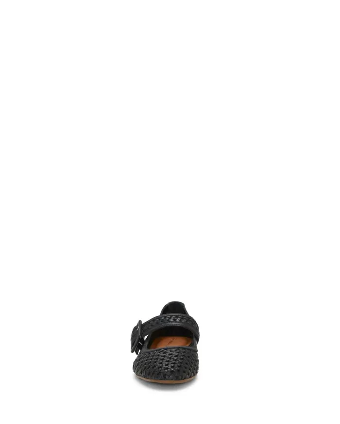 Lucky Brand Shoes Women Millit Woven Mary Jane Flat Black