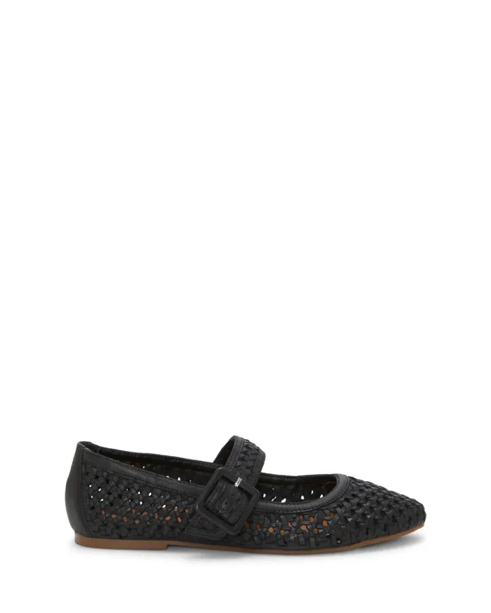 Lucky Brand Shoes Women Millit Woven Mary Jane Flat Black