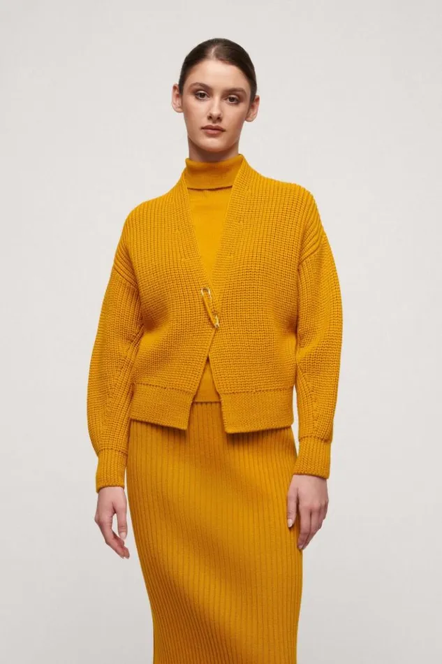 Luisa Spagnoli Cardigan Mail 8211 Wool Cardigan Mustard 8211 Women