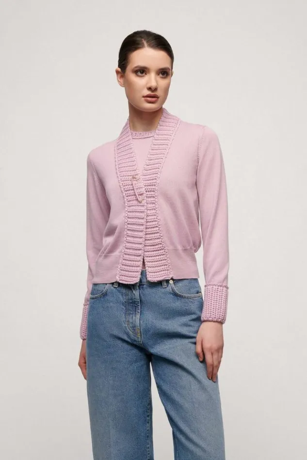 Luisa Spagnoli Cardigan Modi 8211 Wool Cardigan Pink 8211 Women