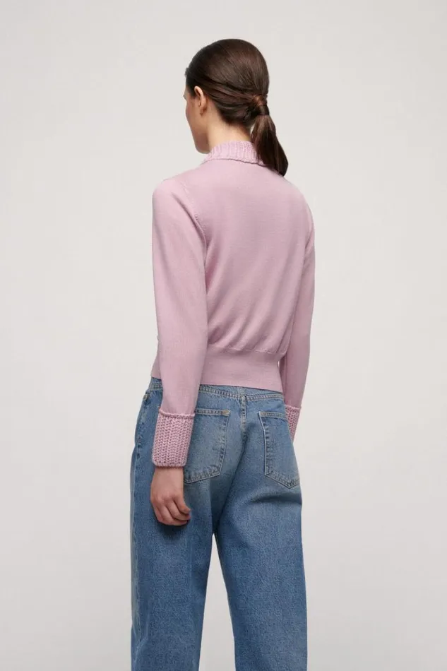 Luisa Spagnoli Cardigan Modi 8211 Wool Cardigan Pink 8211 Women Luisa Spagnoli Cardigan Modi 8211 Wool Cardigan Pink 8211 Women
