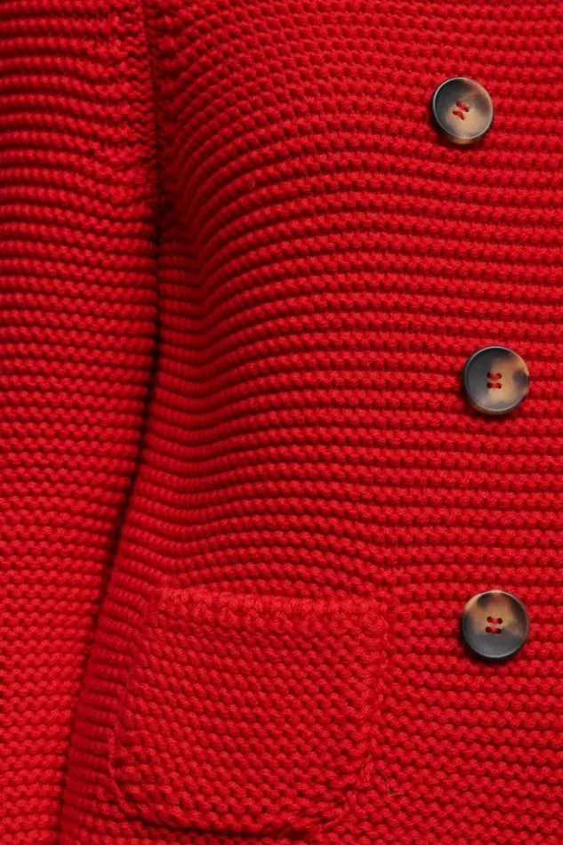 Luisa Spagnoli Cardigan Mordente 8211 Wool Cardigan Red 8211 Women Luisa Spagnoli Cardigan Mordente 8211 Wool Cardigan Red 8211 Women