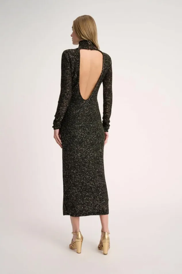 Luisa Spagnoli Dresses and Jumpsuits Cromata 8211 Lurex Dress Black 8211 Women Luisa Spagnoli Dresses and Jumpsuits Cromata 8211 Lurex Dress Black 8211 Women