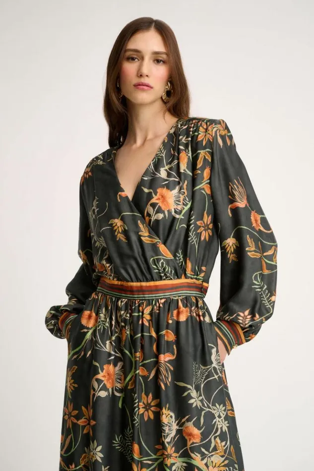 Luisa Spagnoli Dresses and Jumpsuits Gazza 8211 VNeck Dress 8211 Women