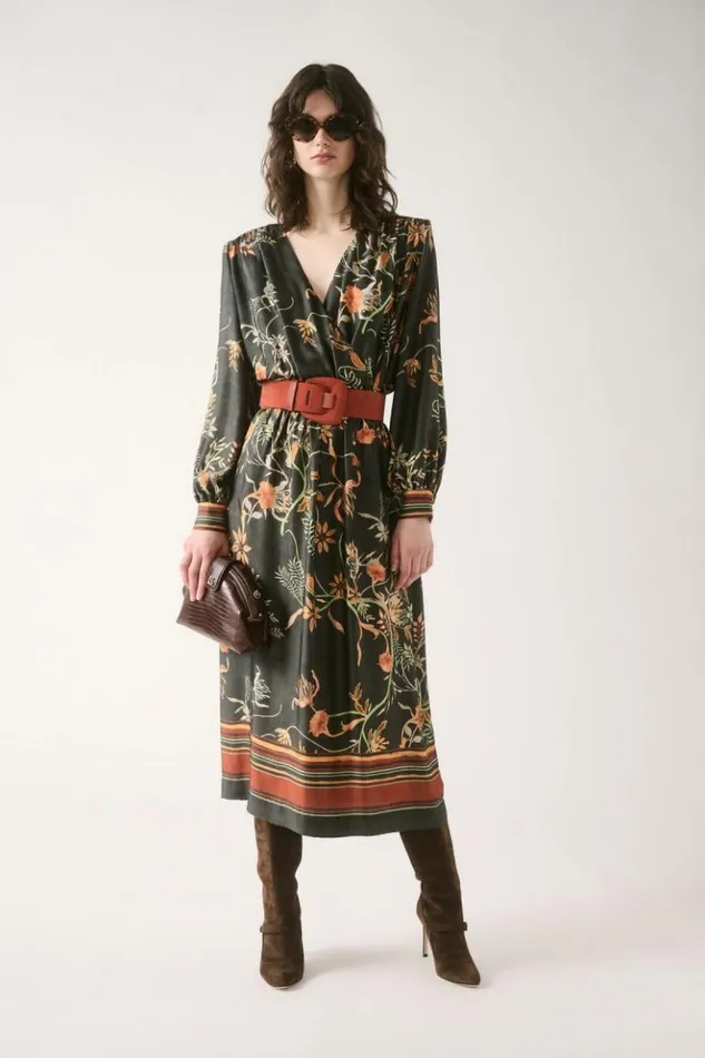 Luisa Spagnoli Dresses and Jumpsuits Gazza 8211 VNeck Dress 8211 Women