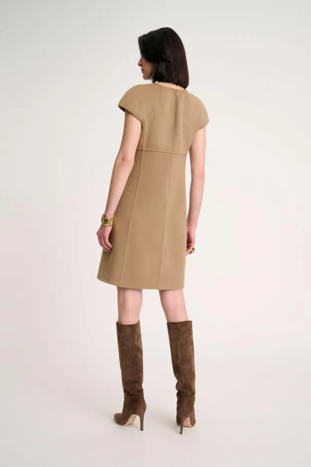 Luisa Spagnoli Dresses and Jumpsuits Giudice 8211 Wool Tube Dress Camel 8211 Women Luisa Spagnoli Dresses and Jumpsuits Giudice 8211 Wool Tube Dress Camel 8211 Women