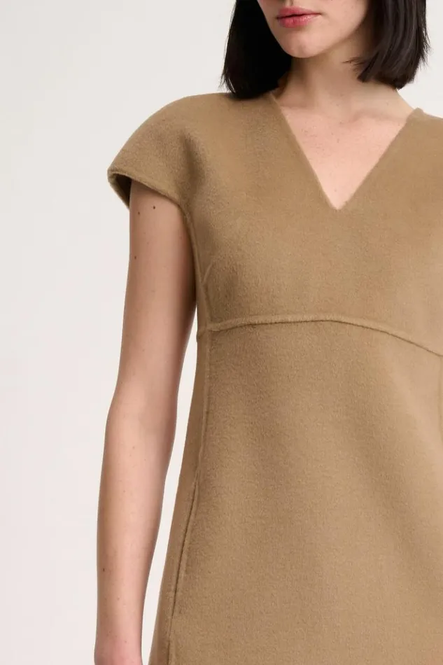 Luisa Spagnoli Dresses and Jumpsuits Giudice 8211 Wool Tube Dress Camel 8211 Women Luisa Spagnoli Dresses and Jumpsuits Giudice 8211 Wool Tube Dress Camel 8211 Women