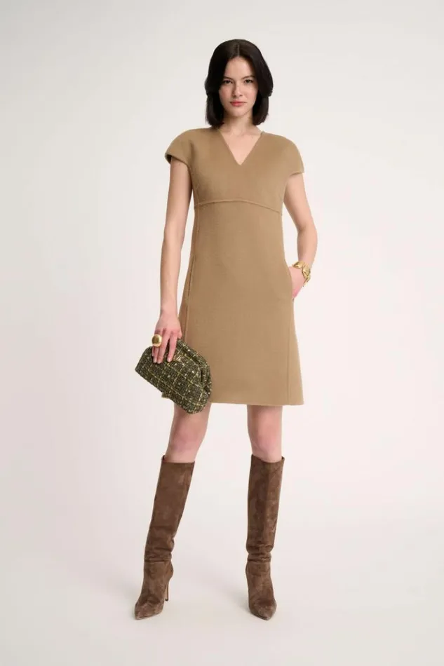 Luisa Spagnoli Dresses and Jumpsuits Giudice 8211 Wool Tube Dress Camel 8211 Women Luisa Spagnoli Dresses and Jumpsuits Giudice 8211 Wool Tube Dress Camel 8211 Women