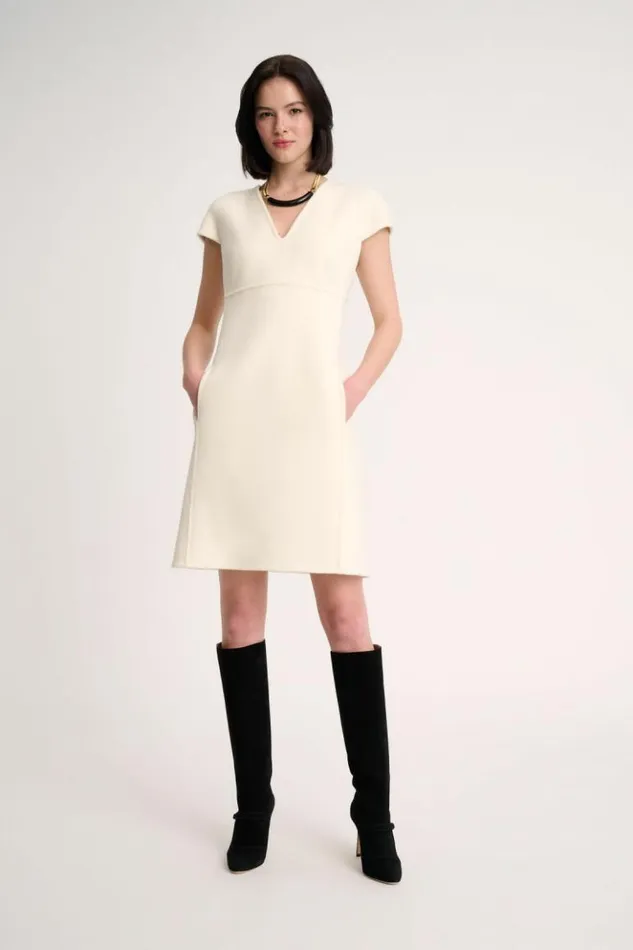 Luisa Spagnoli Dresses and Jumpsuits Giudice 8211 Wool Tube Dress Cream 8211 Women
