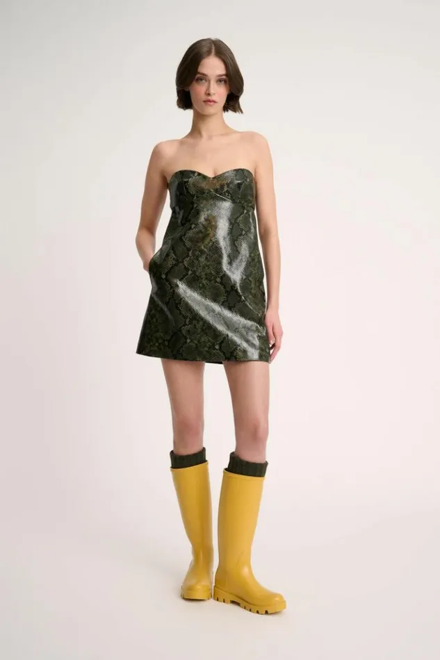 Luisa Spagnoli Dresses and Jumpsuits Gruccia 8211 Leather Mini Dress 8211 Fashion Show 8211 Women Luisa Spagnoli Dresses and Jumpsuits Gruccia 8211 Leather Mini Dress 8211 Fashion Show 8211 Women