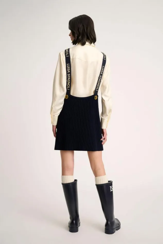 Luisa Spagnoli Dresses and Jumpsuits Melrose 8211 Dungaree Dress 8211 Fashion Show Blue 8211 Women Luisa Spagnoli Dresses and Jumpsuits Melrose 8211 Dungaree Dress 8211 Fashion Show Blue 8211 Women