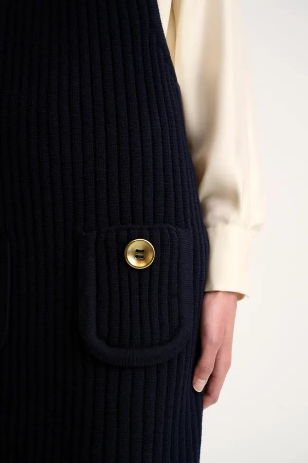 Luisa Spagnoli Dresses and Jumpsuits Melrose 8211 Dungaree Dress 8211 Fashion Show Blue 8211 Women Luisa Spagnoli Dresses and Jumpsuits Melrose 8211 Dungaree Dress 8211 Fashion Show Blue 8211 Women