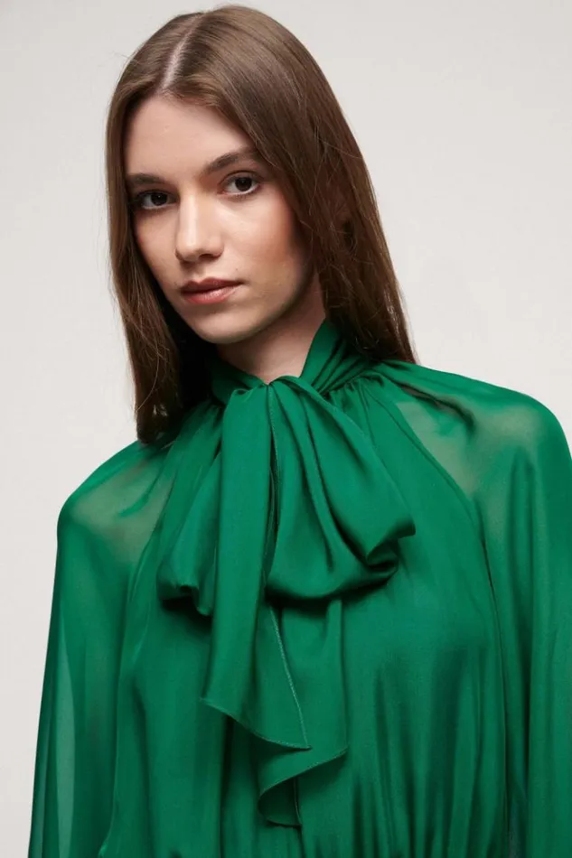 Luisa Spagnoli Formal Dresses Giullare 8211 Elegant Dress Green 8211 Women Luisa Spagnoli Formal Dresses Giullare 8211 Elegant Dress Green 8211 Women