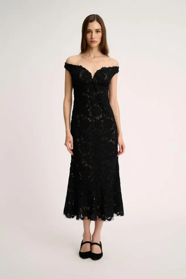 Luisa Spagnoli Formal Dresses Gradazione 8211 Lace Dress 8211 Fashion Show Black 8211 Women