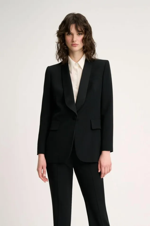 Luisa Spagnoli Jackets and Blazers Seduzione 8211 Elegant Jacket Black 8211 Women