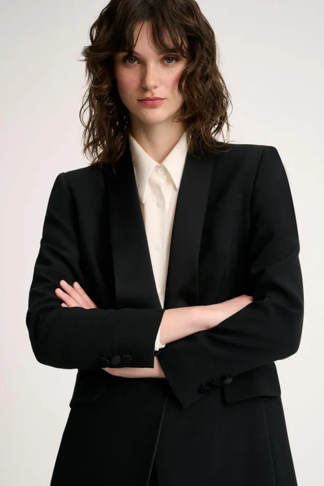 Luisa Spagnoli Jackets and Blazers Seduzione 8211 Elegant Jacket Black 8211 Women Luisa Spagnoli Jackets and Blazers Seduzione 8211 Elegant Jacket Black 8211 Women