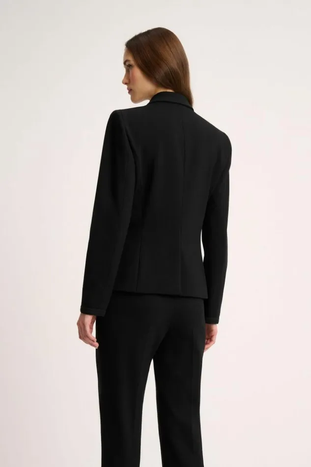 Luisa Spagnoli Jackets and Blazers Seminario 8211 Blazer Jacket Black 8211 Women Luisa Spagnoli Jackets and Blazers Seminario 8211 Blazer Jacket Black 8211 Women