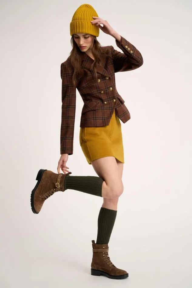 Luisa Spagnoli Jackets and Blazers Suoneria 8211 Tartan Jacket Rust 8211 Women Luisa Spagnoli Jackets and Blazers Suoneria 8211 Tartan Jacket Rust 8211 Women