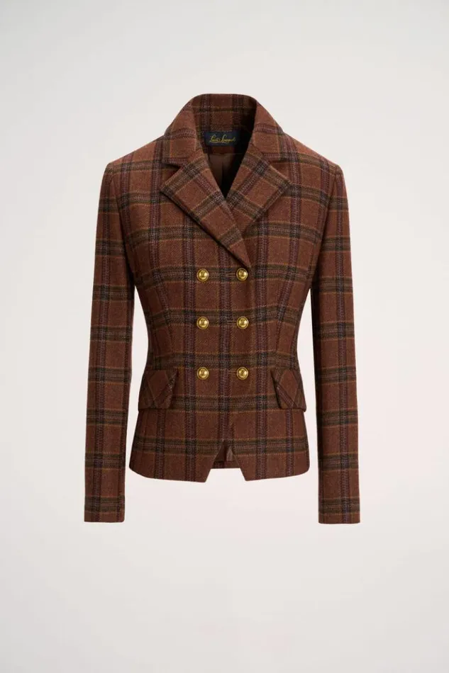 Luisa Spagnoli Jackets and Blazers Suoneria 8211 Tartan Jacket Rust 8211 Women Luisa Spagnoli Jackets and Blazers Suoneria 8211 Tartan Jacket Rust 8211 Women