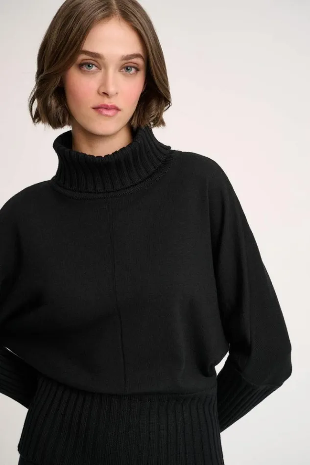 Luisa Spagnoli Knitwear Maratta 8211 Turtleneck Pullover Black 8211 Women