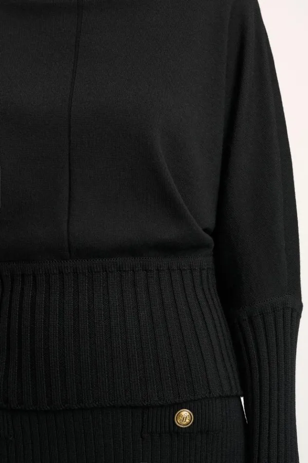 Luisa Spagnoli Knitwear Maratta 8211 Turtleneck Pullover Black 8211 Women Luisa Spagnoli Knitwear Maratta 8211 Turtleneck Pullover Black 8211 Women