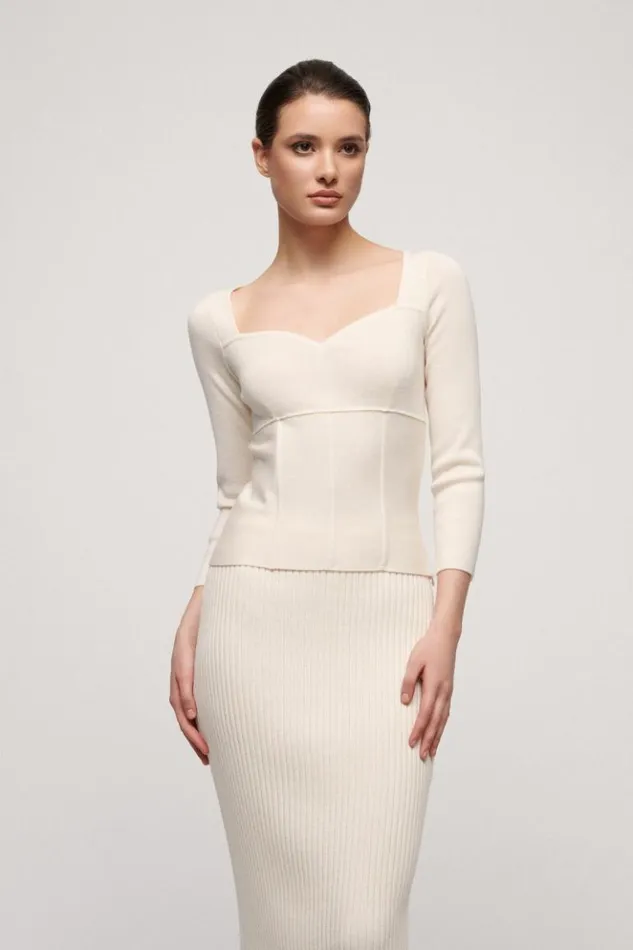 Luisa Spagnoli Knitwear Marc 8211 Wool Jumper Cream 8211 Women