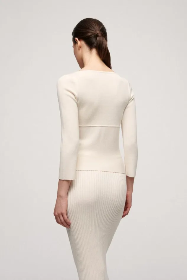 Luisa Spagnoli Knitwear Marc 8211 Wool Jumper Cream 8211 Women Luisa Spagnoli Knitwear Marc 8211 Wool Jumper Cream 8211 Women