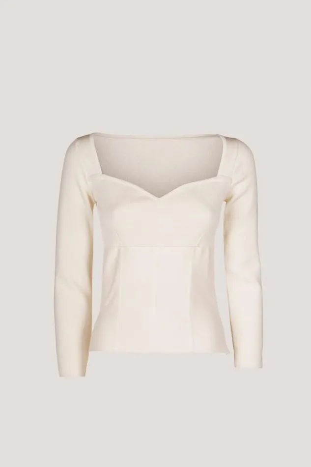 Luisa Spagnoli Knitwear Marc 8211 Wool Jumper Cream 8211 Women Luisa Spagnoli Knitwear Marc 8211 Wool Jumper Cream 8211 Women