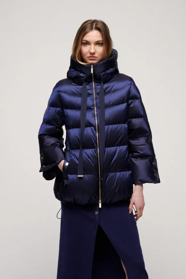 Luisa Spagnoli Outerwear Simiu 8211 Padded Jacket Blue 8211 Women