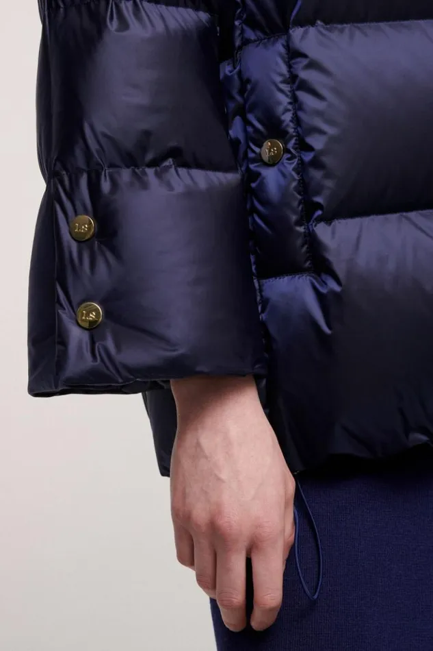 Luisa Spagnoli Outerwear Simiu 8211 Padded Jacket Blue 8211 Women Luisa Spagnoli Outerwear Simiu 8211 Padded Jacket Blue 8211 Women