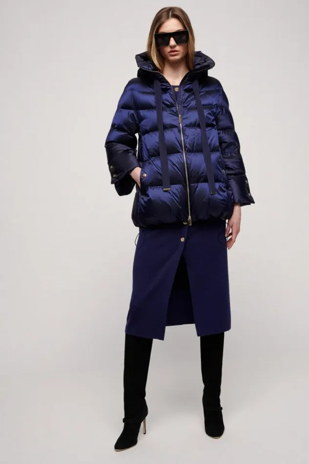 Luisa Spagnoli Outerwear Simiu 8211 Padded Jacket Blue 8211 Women Luisa Spagnoli Outerwear Simiu 8211 Padded Jacket Blue 8211 Women