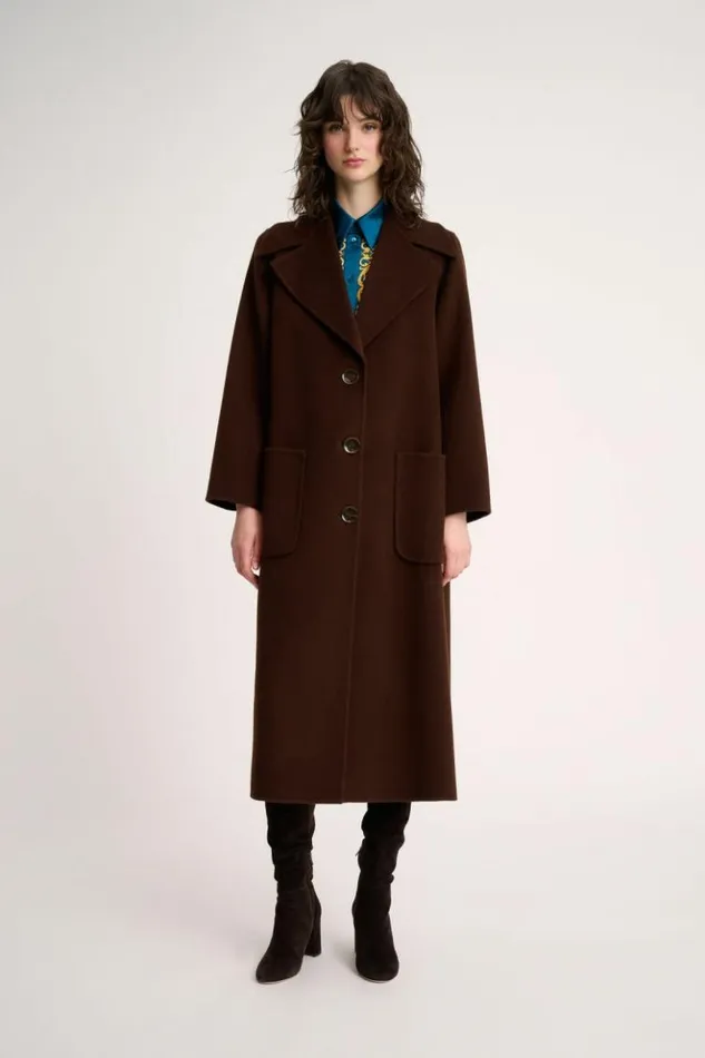 Luisa Spagnoli Outerwear Spago 8211 Long Coat Brown 8211 Women