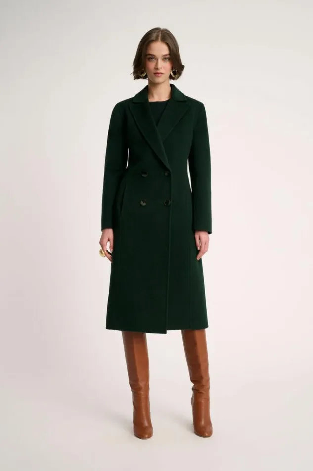 Luisa Spagnoli Outerwear Splendor 8211 DoubleBreasted Coat 8211 Women