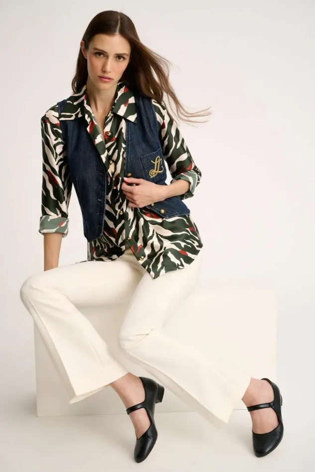 Luisa Spagnoli Pants Oflag 8211 Flared Pants 8211 Fashion Show Cream 8211 Women Luisa Spagnoli Pants Oflag 8211 Flared Pants 8211 Fashion Show Cream 8211 Women