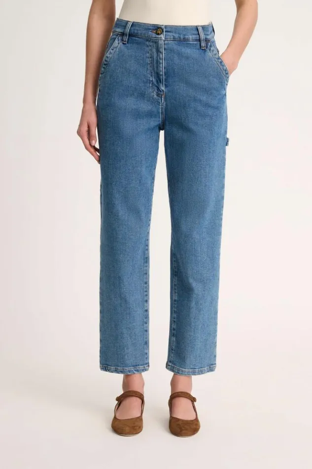Luisa Spagnoli Pants Otis 8211 Denim Utility Pants Light Blue 8211 Women