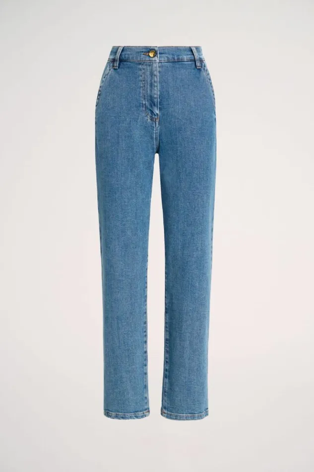 Luisa Spagnoli Pants Otis 8211 Denim Utility Pants Light Blue 8211 Women Luisa Spagnoli Pants Otis 8211 Denim Utility Pants Light Blue 8211 Women