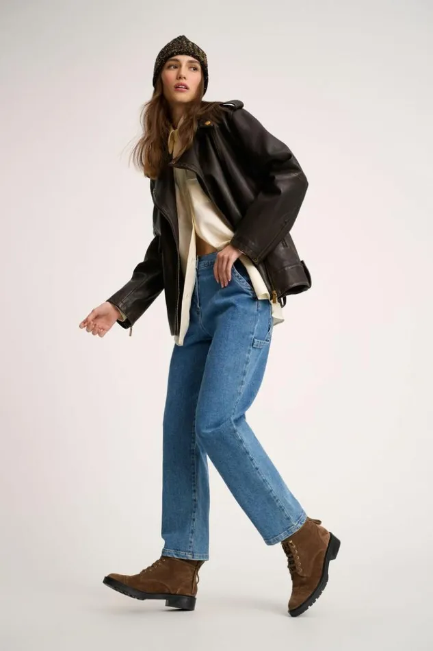 Luisa Spagnoli Pants Otis 8211 Denim Utility Pants Light Blue 8211 Women Luisa Spagnoli Pants Otis 8211 Denim Utility Pants Light Blue 8211 Women
