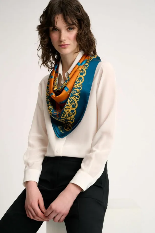 Luisa Spagnoli Scarves And Foulards Recevoir 8211 Silk Scarf 8211 Women Luisa Spagnoli Scarves And Foulards Recevoir 8211 Silk Scarf 8211 Women