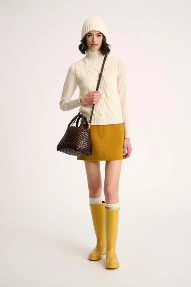 Luisa Spagnoli Skirts And Shorts Felino 8211 Blended Wool Mini Skirt 8211 Fashion Show Mustard 8211 Women Luisa Spagnoli Skirts And Shorts Felino 8211 Blended Wool Mini Skirt 8211 Fashion Show Mustard 8211 Women