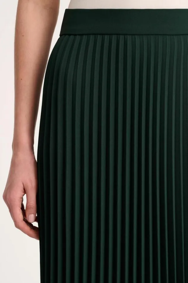 Luisa Spagnoli Skirts And Shorts Filetto 8211 Pleated Skirt Bottlegreen 8211 Women Luisa Spagnoli Skirts And Shorts Filetto 8211 Pleated Skirt Bottlegreen 8211 Women