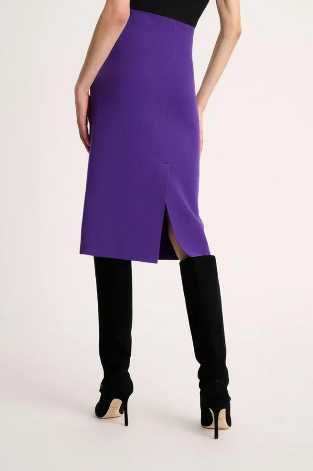 Luisa Spagnoli Skirts And Shorts Magon 8211 Blended Wool Skirt Purple 8211 Women Luisa Spagnoli Skirts And Shorts Magon 8211 Blended Wool Skirt Purple 8211 Women